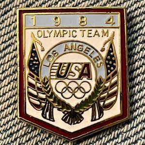 1984 Olympic NOC Pin ~ USA ~ Los Angeles Summer Games